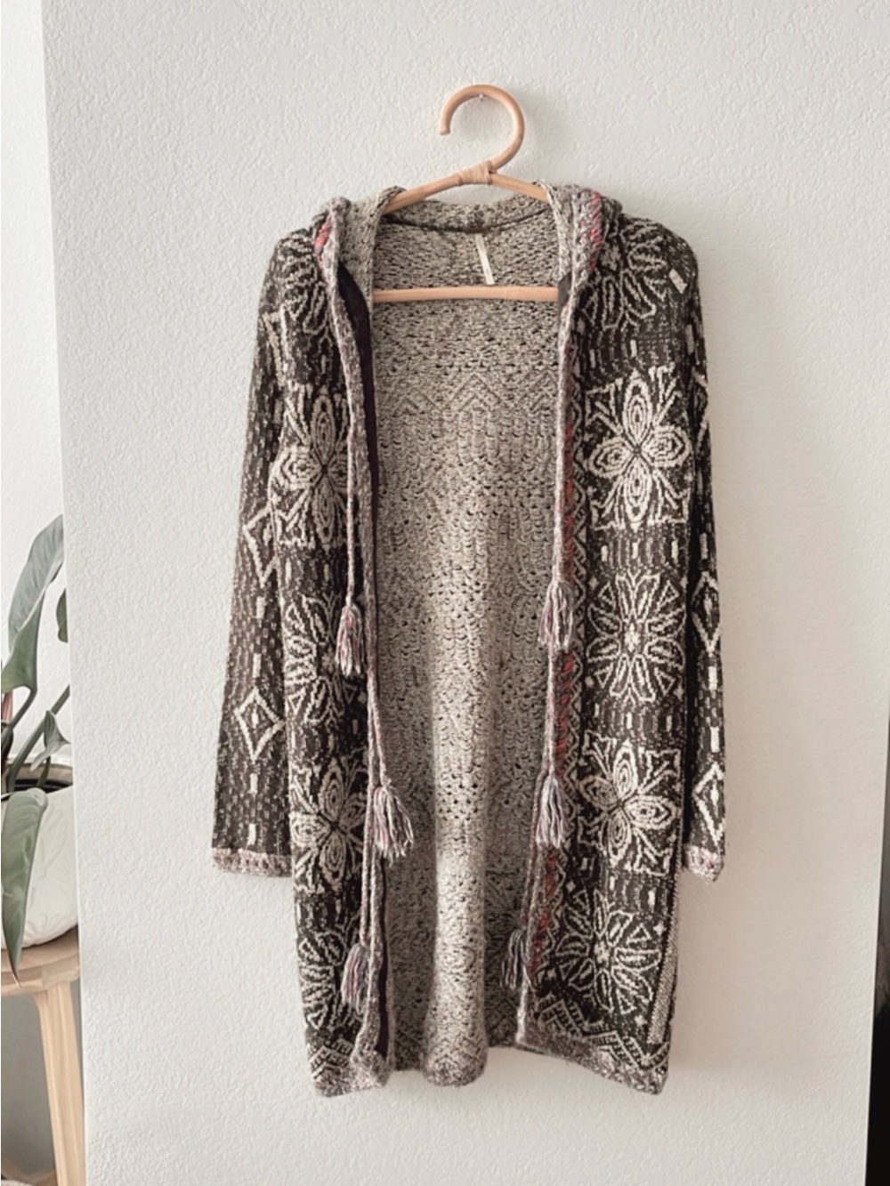 Free People Kai Tassel Hooded Cardigan - Picture 3 of 7